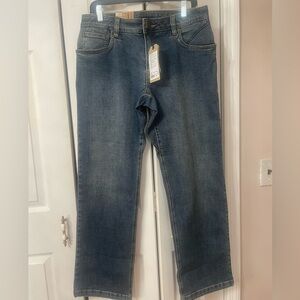 NWT Prana Axiom Men’s Organic Jeans in a blue stone wash size 32/32 MSRP $110